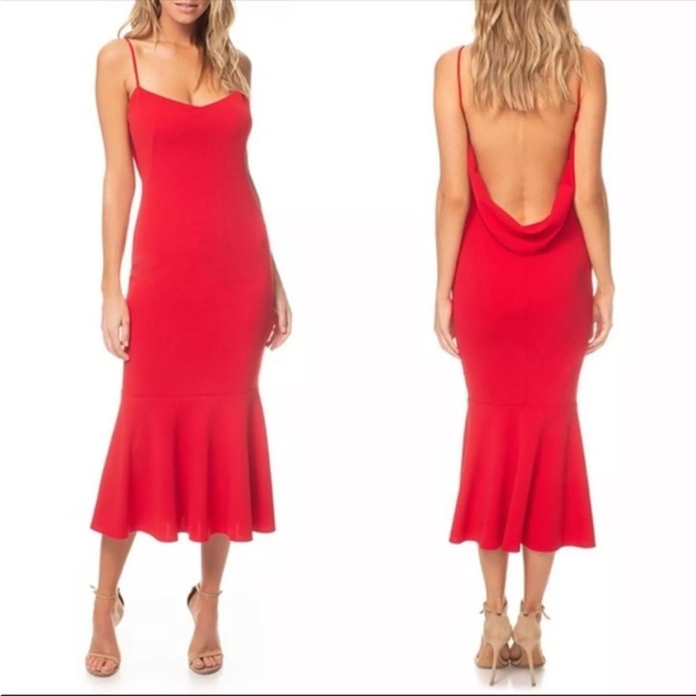 Katie May Red Midi Dress